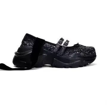 AKIKOAOKI GISELLE BLACK GLITTER x BLACK