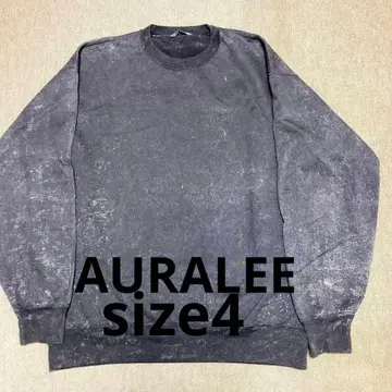 AURALEE 코튼 100 그레이 맨투맨 사이즈 4
