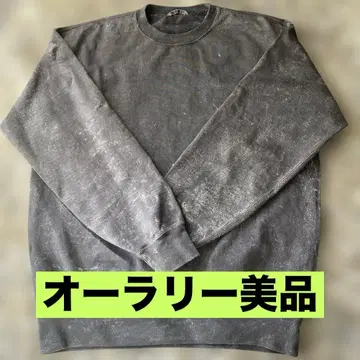 AURALEE 그레이 맨투맨 사이즈 4 다이칸야마 [ O ] 별주