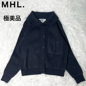 컨디션 최상 MHL. 마가렛호웰 니트 가디건 2 M 네이비