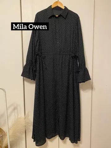 Mila Owen 도트 원피스 리본