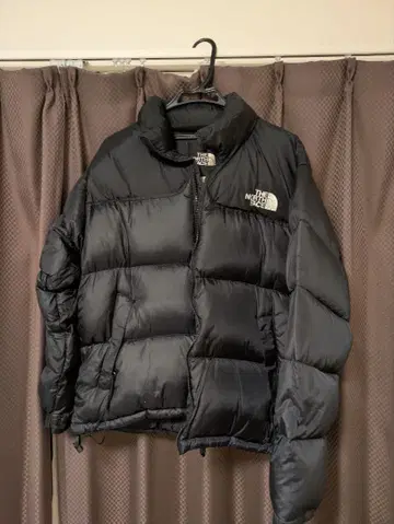 THE NORTH FACE 블랙 다운 자켓 남성용 LARGE