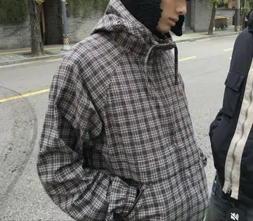 Dimito CHECK HOODED JACKET CHECK BLACK