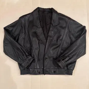숏 기장 더블 가죽 자켓 vintage 구제 의류