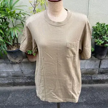 루프 휠러 포켓 T 셔츠 베이지? M 사이즈