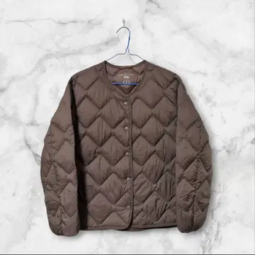 UNIQLO 울트라 라이트 다운 릴랙스 자켓 브라운 S