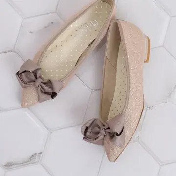 아르테미스 바이 다이애나 빅 리본 플랫슈즈 22.5cm