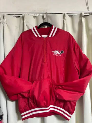 90's BUHOCKEY 배트윈 빨간색 나일론 자켓