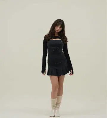 andmary Bonnie denim mini dress