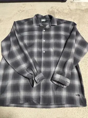 The North Face 체크 무늬 긴팔 셔츠