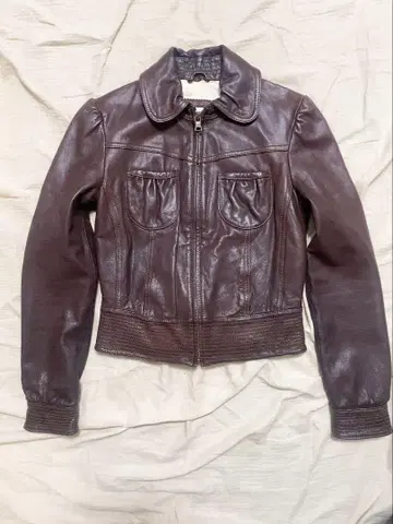 일본 상륙 시의 빈티지 상품! 보르도 색상의 가죽 자켓