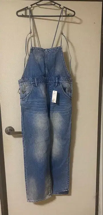 미사용 새상품 택 포함 데님 올인원