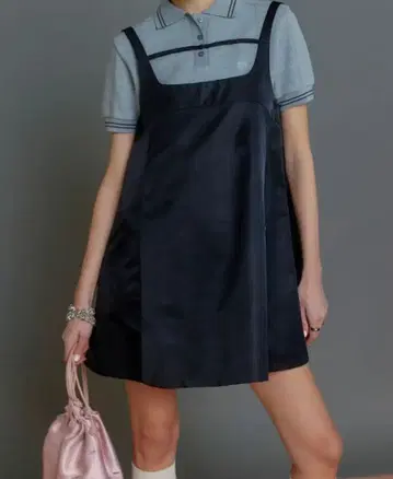 타임세일 MAISON SPECIAL A라인 미니 튜닉 블랙