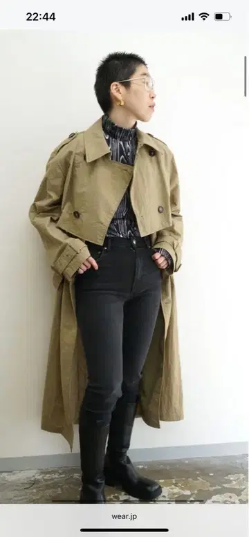 gvgv layered trench coat 36