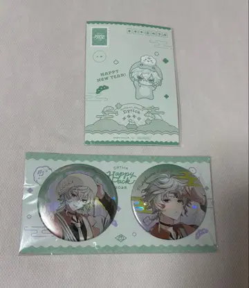 니지산지 무라쿠모 카게츠 Happy pack 캔뱃지 부적 특전