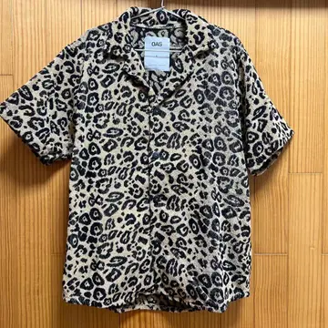 OAS 레오파드 무늬 테리 셔츠 L 사이즈