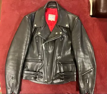 레어 루이스 레더 라이트닝 666 초기 파랑 깃털 알버트 지퍼 36