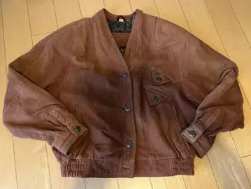 브라운 스웨이드 점퍼