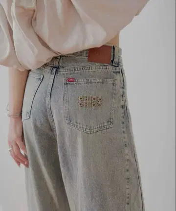 Chico 루즈 와이드 데님 S 사이즈