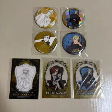 주술회전 플라자 나나미 켄토 캔뱃지 클리어 카드 세트