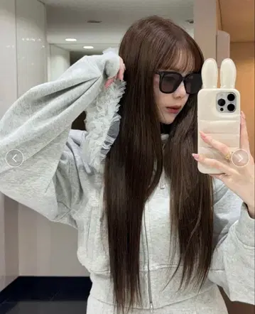 snidel [ USAGI ONLINE 한정판 ] 튤 프릴 후드 맨투맨