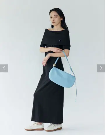 [ POLO BCS 콜라보 ] 오프숄더 원피스 블랙