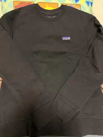 Patagonia 블랙 속기모 맨투맨 M