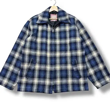 MCKENZIE Windcheater 울 자켓 체크 블루 L