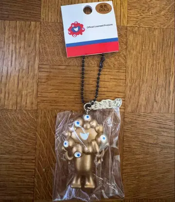 [택 포함 새상품] 미야쿠미야쿠 입체 PVC 키링 골드