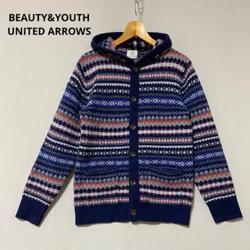 BEAUTY&YOUTH 페어아일 후드 가디건 L