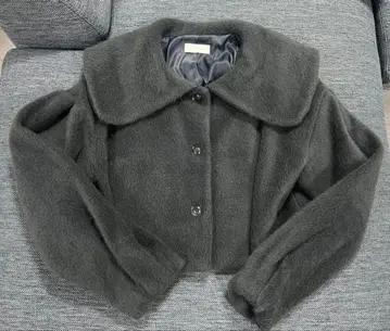 An MILLE 안미르 베리 숏 모코 코트 아우터 그레이