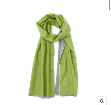 deux C 실크 머플러 그레이 x 그린