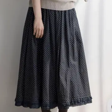 사만사 모스모스 유베시 x Samansa Mos2 밑단 프릴 개더 스커트