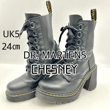 [새상품급] 닥터마틴 CHESNEY 힐 부츠 24cm 통굽 765