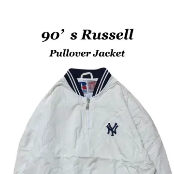 90s 러셀 Russell NY 로고 풀오버 스트릿 구제 의류
