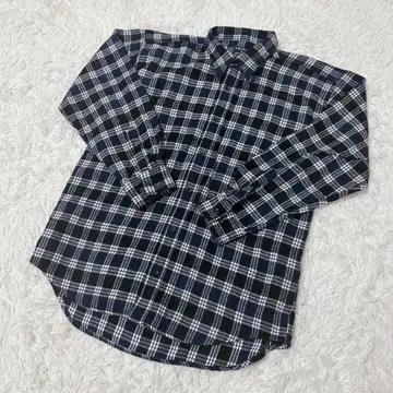 [ c6480 ] UNIQLO 플란넬 셔츠 긴팔 블랙