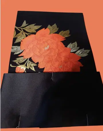 꽃무늬 자수 오비