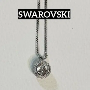 스와로브스키 파베 스톤 볼 실버 2way 목걸이