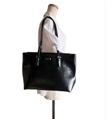 BARCOS 발코스 토트백 숄더 A4 수납 블랙 가죽