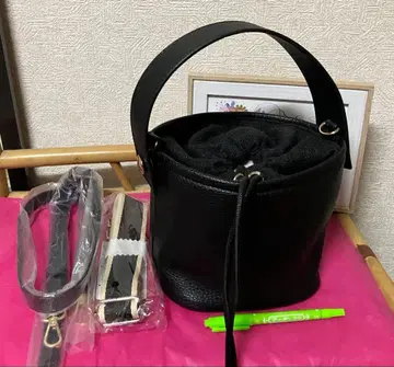 버킷백 블랙 복조리 포함 2WAY 숄더백