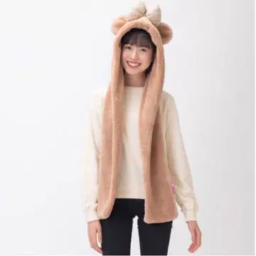 셰리메이 후드 부착 머플러 디즈니씨