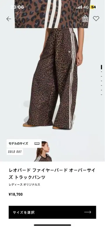 adidas 레오파드 파이어버드 팬츠 jw7302