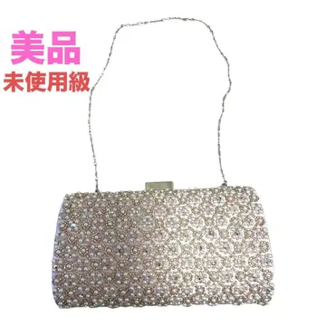 클러치백 비즈 장식 연한 살몬 핑크 계열 결혼식 파티 포멀