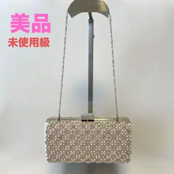 클러치백 비즈 장식 연한 살몬 핑크 계열 결혼식 파티 포멀