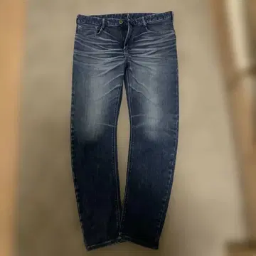 다크 블루 스트레이트 레그 데님 L 사이즈