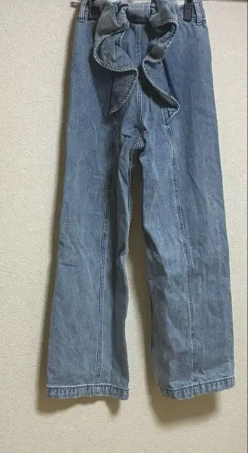 리젝시 백리본 데님 팬츠