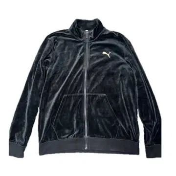 PUMA 벨로아 트랙 자켓 블랙