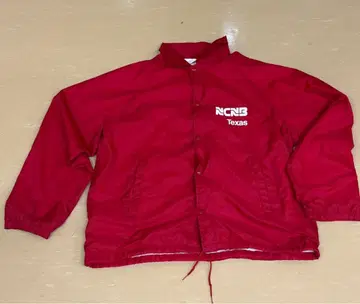 NCNB Texas 레드 나일론 자켓