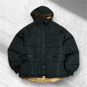 [ MENGYUDA ] 패딩 자켓 풀 집업 후드 하이넥 XL