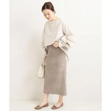 [ IENA ] 코듀로이 저리 스커트